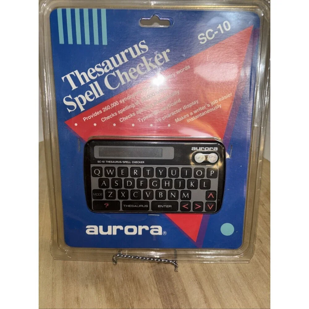 Vintage Aurora SC-10 Thesaurus Spell Checker NEW OLD STOCK 1989